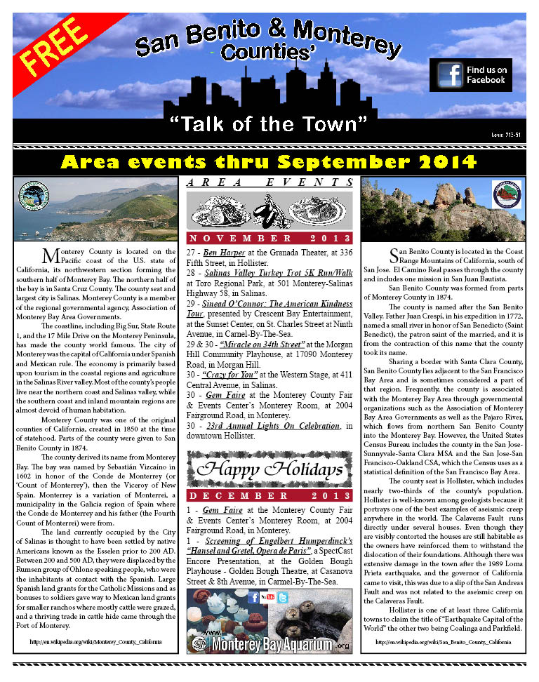 San Benito & Monterey Counties' Page 1