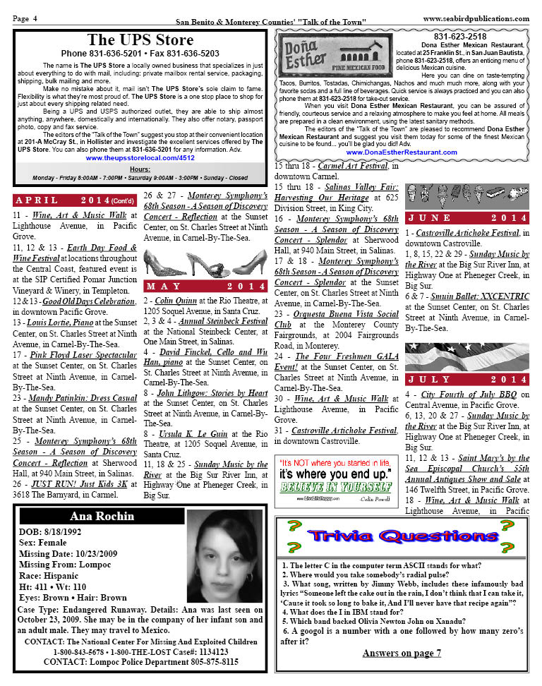 San Benito & Monterey Counties' Page 4