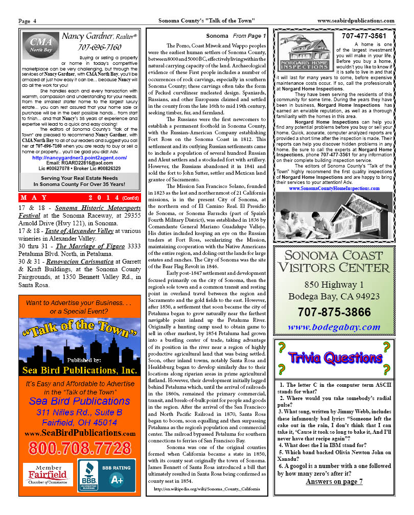 Sonoma County Page 4