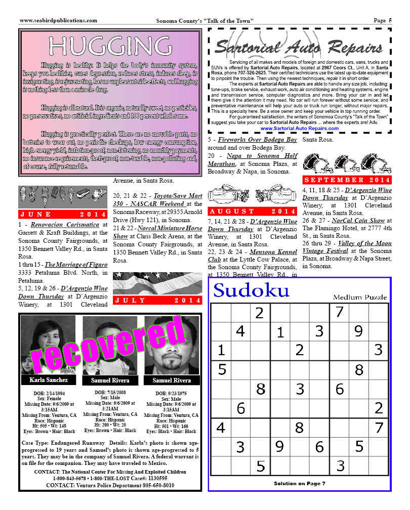 Sonoma County Page 5
