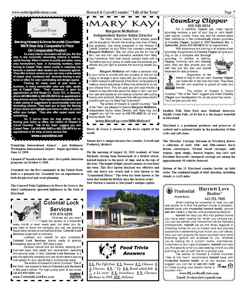 Howard & Carroll Counties' page 7