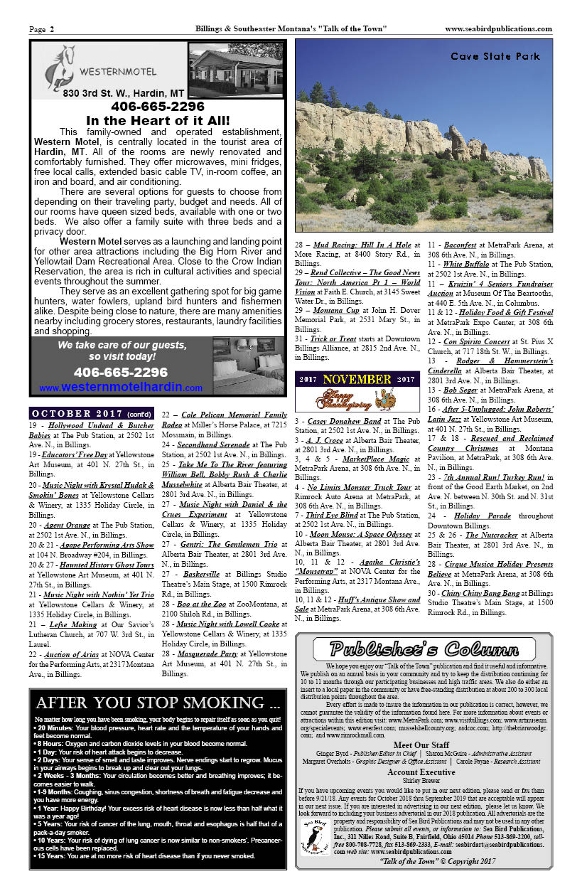 Billings Montana Talk of the Town page 2