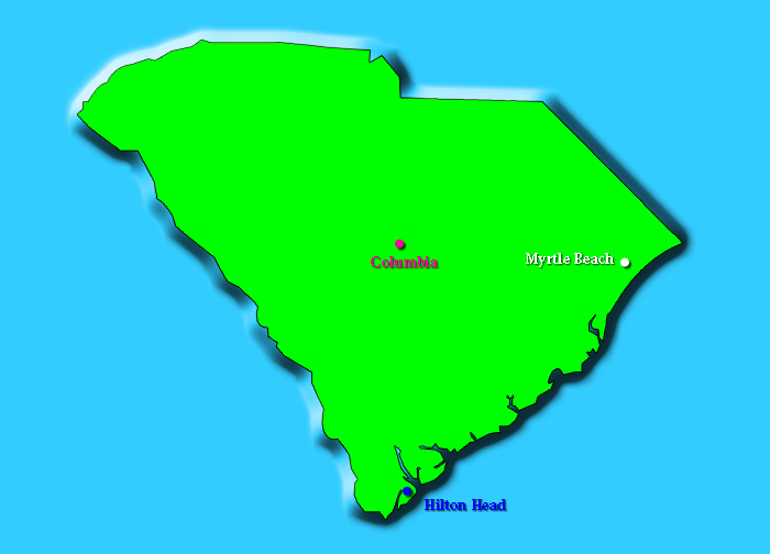 South Carolina Map