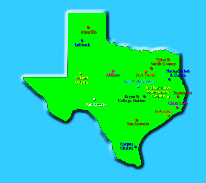 Texas state map