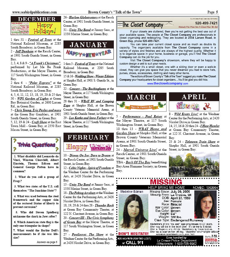 Brown County Wisconsin Talk of the Town pg 5